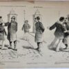 [Original lithograph/lithografie by Johan Braakensiek] Gemoedsbezwaren, 23 Januari 1887, 1 pp.