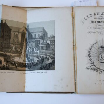 Gedenkboek der oprichting van het monument ter herinnering aan den volksgeest van 1830 en 1831 [Naatje op de Dam], Dordrecht, Lagerwey, 1858.