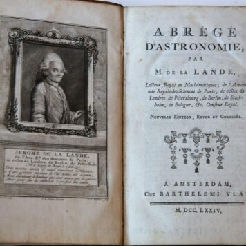 [Astrology] Abrege d'astronomie, nouvelle ed. Amsterdam, Vlam, 1774.