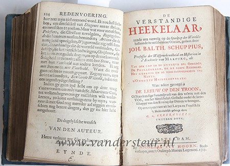 Konst om geldt te winnen, als meede J.B. Schuppius konst om ryk te werden. By deeze geldtgebrekkelyke tyden seer nut en dienstig. Het eerste beschreven en 't laaste uyt het Hoogduytsch vertaalt door I. le Long. Amsterdam, A. v. Damme en J. Ratelband, 1717.