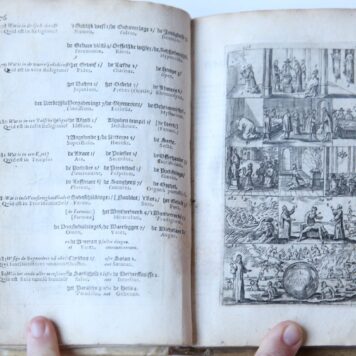 Eerste deel der school-geleertheyd, genoemt Het Portael / Prima pars scholasticae eruditionis, dicta Vestibulum. Uitgebreide editie door Jacob Redinger. Amsterdam, G. de Roy, 1658.