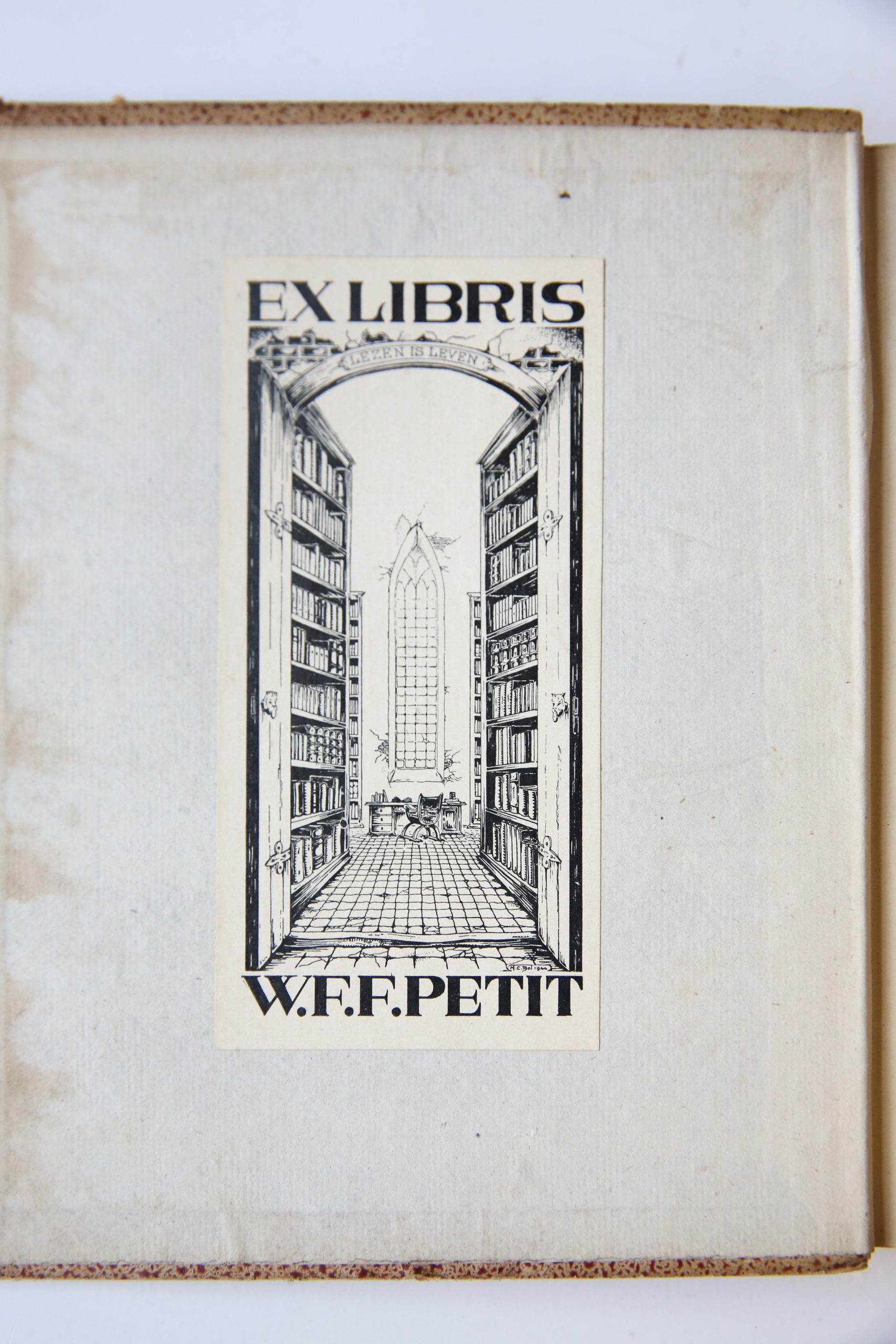 De oude verhalen van het beleg en ontzet van Leiden (......) in hun oorspronkelijke vorm herdrukt, 's-Gravenhage 1874, half linnen band.