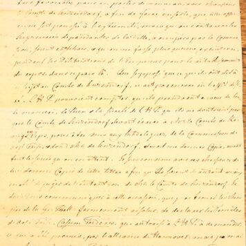 HOP--- Copie de la lettre de mons. Hop, ambassadeur de Hollande, ecrite a Paris 29-7-1728. Met idem d.d. 1-8-1728. Manuscript, folio, 4 pag.