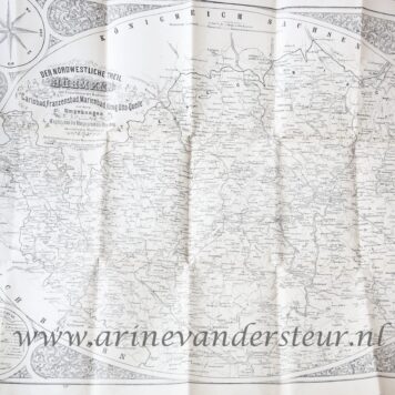 Karte des nordwestlichen theils von Bohmen, Carlsbad, Verlag Franieck, [1868]. Grote uitvouwbare kaart in kartonnen omslag.