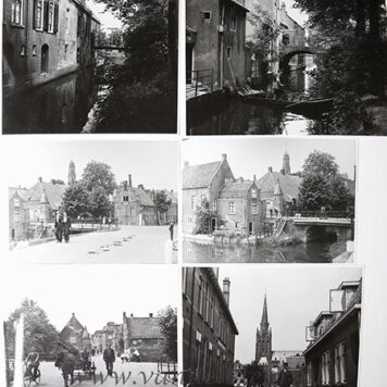 IJSSELSTEIN--- Zes foto's, ca. 16x18 cm., van gezichten in IJsselstein, 1941.