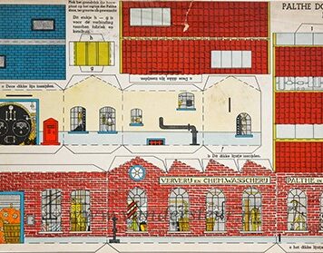 PALTHE, WASSERIJ--- Bouwplaat 2a van het 'Palthe dorp, Fabriek II', 28x46 cm., [ca. 1940?].