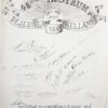 STUDENTEN, UTRECHT, BELLAMY--- Gedachtenisprent '48e lustrum, 29-6-1863-1876 Dejeuner van Bellamy', 43x33 cm., gedrukt.