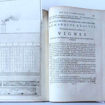 Les agremens de la campagne ou Remarques particulières sur la construction des maisons de campagne plus ou moins magnifiques, des jardins de plaisance, & des plantages. Leiden/Amsterdam, Luchtmans/Uytwerf, 1750.