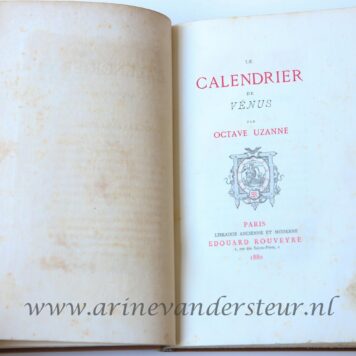 Le calendrier de Venus, Paris, Rouveyre 1880.