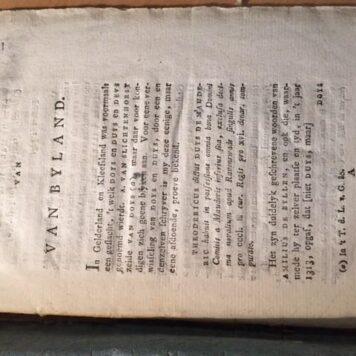 Geldersche Byzonderheden no 1: Oorsprong van het geslacht Van Byland, met brieven en zegels ..., Arnhem 1808 40 p., met gravure van zegels