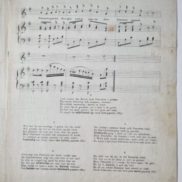 De plaat gepoetst, humoristisch lied met pianobegeleiding, [muziekblad met illustratie op titelpagina].