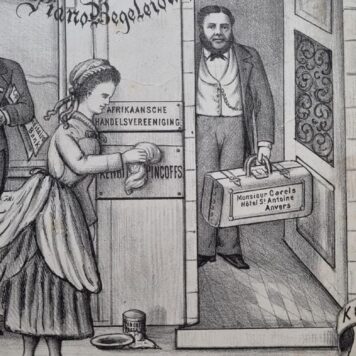 De plaat gepoetst, humoristisch lied met pianobegeleiding, [muziekblad met illustratie op titelpagina].