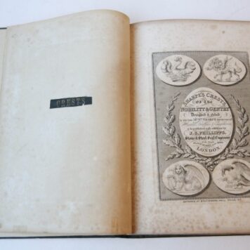 Sharpe's crests of the nobility & gentry. Designed & etched by the late Mr. Wm. Sharpe for the use of herald painters & engravers & republished with additions by J.S. Phillipps.