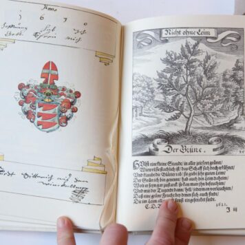 Fruchtbringende Gesellschaft. Der fruchtbringende gesellschaft geoffneter erzschrein. 3 volumes in cassette 1985.