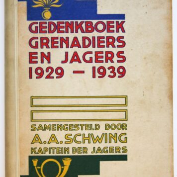 Gedenkboek grenadiers en jagers 1929-1939, geb., geïll, 368 pag.