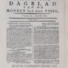 Extraordinair Dagblad van de Monden van den Yssel, Vrijdag den 3 December 1813, (no 54).