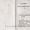 Programma betrekkelijk de plegtige inhuldiging des konings, te Amsterdam op Zaterdag den 28sten November 1840. Programma, 30x18cm, van de inhuldiging van Koning Willem II met handgeschreven opschrift op achterkant: Baron L. Rengers, Kamerheer. 6 p. Mr. Willem Frederik Lodewijk baron
