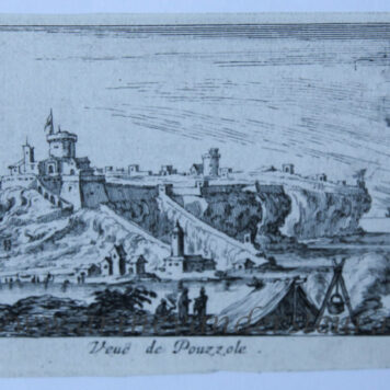 [Antique print, etching] Veue de Pouzzole (View of Pozzuoli, near Napoli, Napels), published ca. 1640, 1 p.