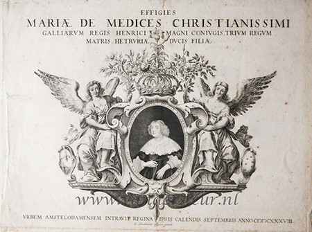 Effigies Mariae de Medices Christianissimi Galliarum Regis Henrici Magni conjugis, trium regum matris, hetruriae ducis filiiae