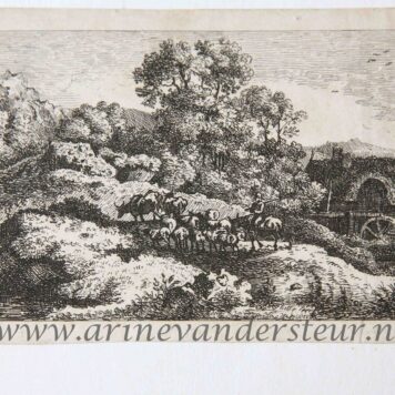 [Antique print, etching, ca 1814] Shepherd with cattle in a landscape, published ca 1814, 1 p.
