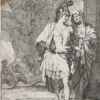[Antique print, etching, Lairesse] Aeneas and the Cumaean Sybil, published ca. 1670.
