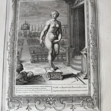 [Antique print, etching and engraving, 1733] Pigmalion, amoreux d'une statue .... (Pygmalion is in love with a statue...), published 1733.