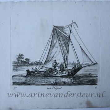 [Antique print, etching] Een Heijnst; Verschillende schepen serie F (title serie), published ca 1826, 1 p.