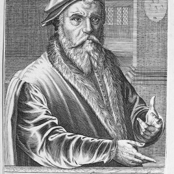 [Antique print, etching and engraving] [16] Joos van Cleve (Pictorum aliquot celebrium, præcipué Germaniæ Inferioris, effigies; series title), published 1610, 1 p.