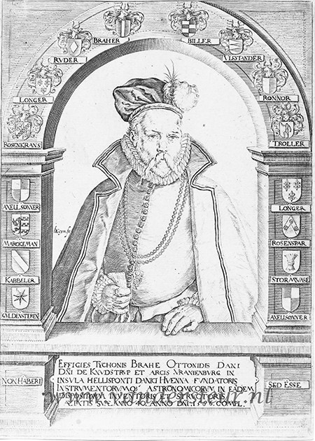 EFFIGIES TYCHONIS BRAHE... (Portrait of Tycho Brahe)