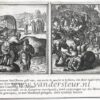 [Antique etching, ca 1650] Bible Illustration: Baptism and the Conversion of Saul, published around 1650, 1 p.