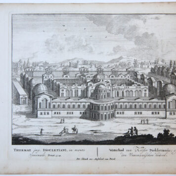 [Antique print, etching/ets, Rome] THERMAE imp. DIOCLETIANI... Views of Rome [Set title]/Thermen van Diocletianus, published 1705, 1 p.