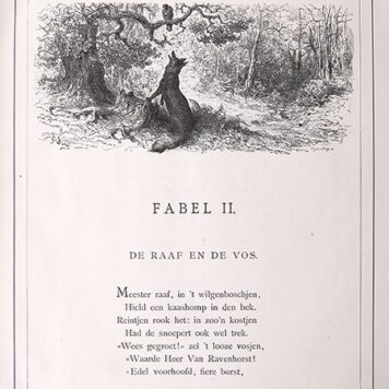 De Fabelen van La Fontaine. Nagevolgd door J.J.L. ten Kate. Geïllustreerd met 81 platen en vele vignetten door Gustave Doré. 2e druk. Amsterdam, Elsevier, n.d. [1895].