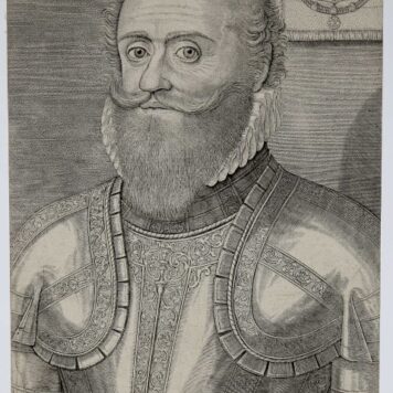 [Antique engraving, ca 1615] PHILIPES EMANUEL DE LORRAYNE, DUC DE MERCUEUR... (Portrait of Philip Emanuel de Mercoeur, duke of Lorraine), published ca 1615, H. Wierix, 1 p.