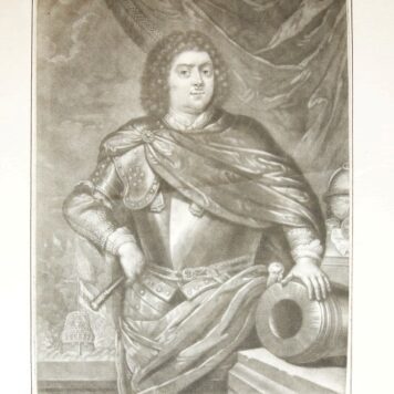 Antique Mezzotint ca 1700 - Portrait of Vice-admiral Aegidius Schey - P. Schenk, published ca 1700, 1 p.
