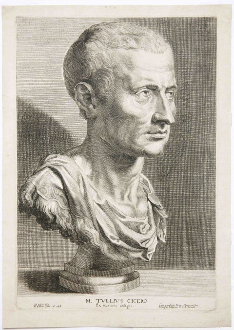 M. TVLLIVS CICERO. (bust of Cicero)