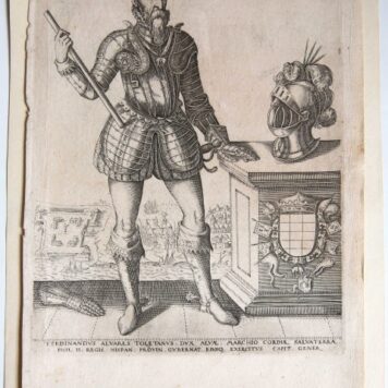 Antique Print 1663 - Portrait of Ferdinand Alvarez of Toledo - C. Van Sichem