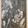 [antique print, engraving] The Adoration of the Magi. 1616-1618.