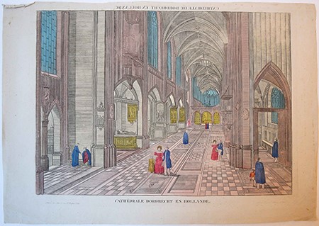 Cathedrale de Dordrecht en Hollande (mirrored)