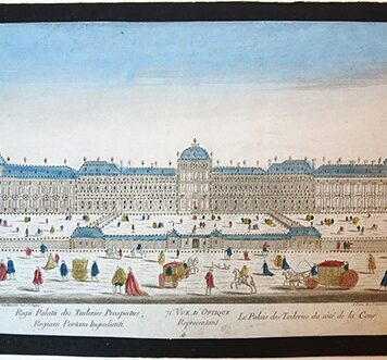 [Optica print, illumination] Le Palais des Tuileries du côté de la Cour.