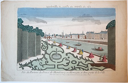 Vue du Parterre du Prince de Hambourg (mirrored)