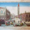 Vuë de la Place de St. Marc à Venise vers l'Horloge (mirrored)