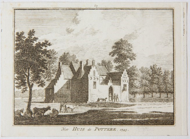 Het Huis de Pottere. 1745.