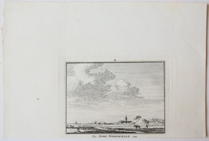 Het Dorp Noordwelle. 1745.