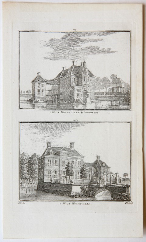 't Huis Holthuizen bij Deventer.1744. / 't Huis Holthuizen.