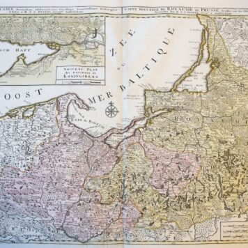 [MAP OF PRUSSIA] Regni Borussiæ secundum observationes novissima, accuratissima descriptio / Carte Nouvelle du Royaume de Prusse, Dressée sur les Observations les plus.