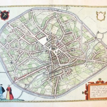 [MAP OF TIENEN] Tienen. Tiena, Brabantiae Opp: ad amnem Geta (...).
