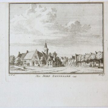 Het Dorp Zonnemare. 1745.
