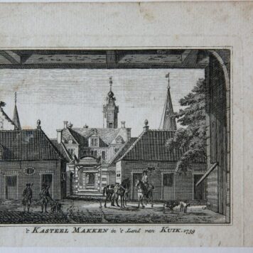 't Kasteel Makken in 't Land van Kuik. 1739
