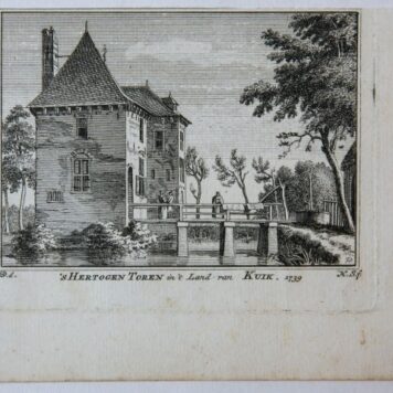 's Hertogen Toren in 't Land van Kuik. 1739