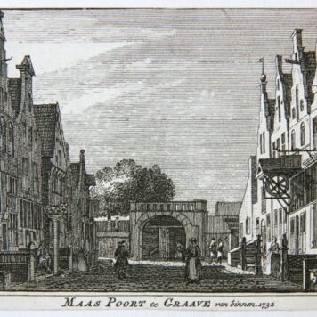 Maas Poort te Graave van binnen. 1732
